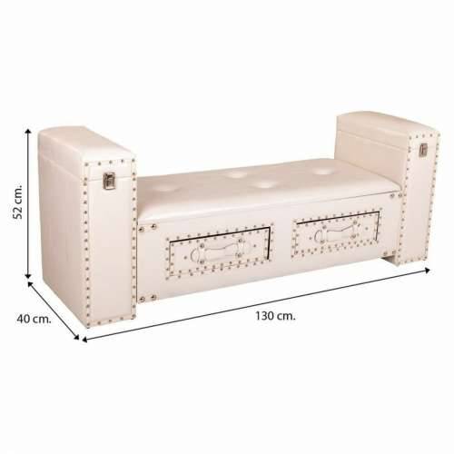 Stolac Alexandra House Living Bijela Poliuretan Drvo MDF 40 x 52 x 130 cm Cijena