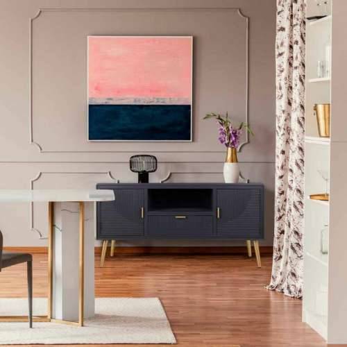 Ormarić za hodnik Alexandra House Living zlatan Tamno sivo 40 x 61 x 121 cm Cijena