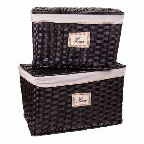 Set de Două Cufere Alexandra House Living Tamno smeđi Drvo vrbe 46 x 46 x 76 cm Cijena