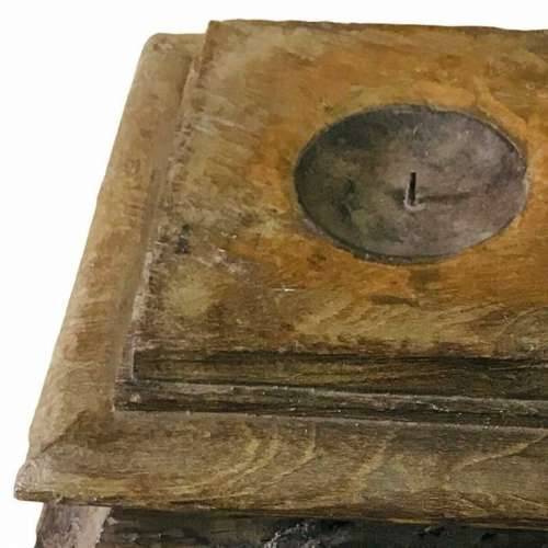 Svijećnjak Alexandra House Living Reciklirano Drvo 25 x 14 x 25 cm Cijena