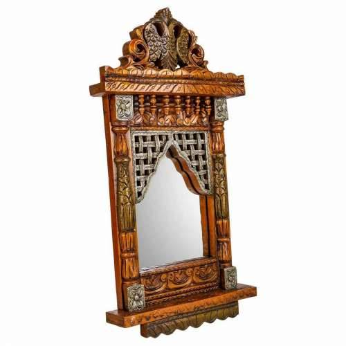 Zidno ogledalo Alexandra House Living Bijela 7 x 71 x 31 cm geometrijski Cijena
