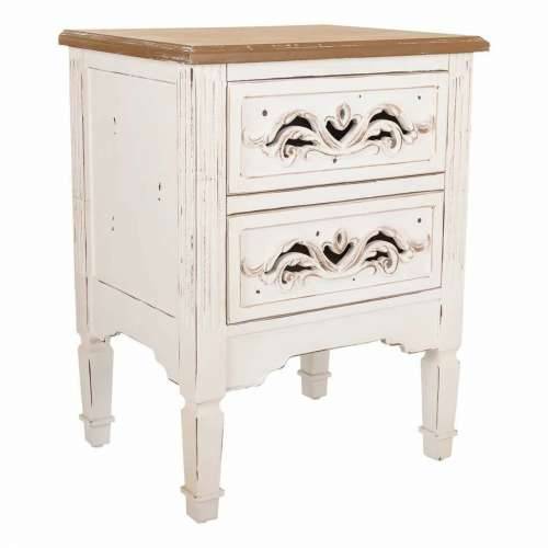 Noćni ormarić Alexandra House Living Bijela 38 x 62 x 48 cm Cijena