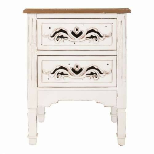 Noćni ormarić Alexandra House Living Bijela 38 x 62 x 48 cm Cijena