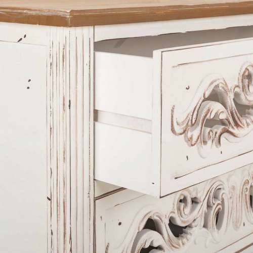 Komoda Alexandra House Living Bijela Jelovina Drvo MDF 38 x 76 x 86 cm Cijena