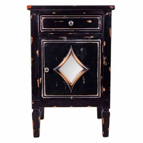 Noćni ormarić Alexandra House Living Crna 36 x 76 x 48 cm Cijena