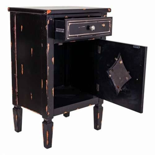 Noćni ormarić Alexandra House Living Crna 36 x 76 x 48 cm Cijena