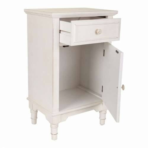Noćni ormarić Alexandra House Living Bijela 32 x 74 x 46 cm Cijena