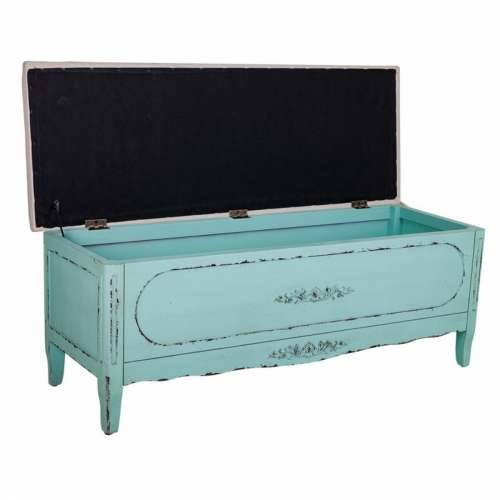 Stolac Alexandra House Living Plava Éponge Jelovina Drvo MDF 43 x 48 x 120 cm Cijena