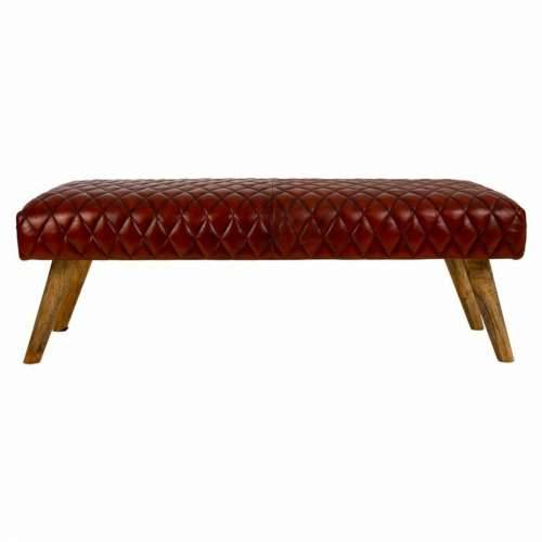 Stolac Alexandra House Living Koža Drvo Manga 53 x 38 x 115 cm Cijena