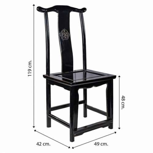 Blagavaonska stolica Alexandra House Living Crna 42 x 119 x 49 cm Cijena