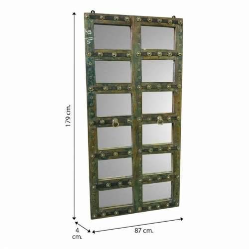 Ogledalo Alexandra House Living Zelena Reciklirano Drvo Premaz u shabby stilu 4 x 179 x 87 cm Cijena
