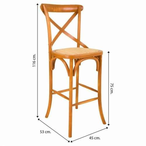 Tabure Alexandra House Living Ratan Breza 53 x 116 x 45 cm Cijena