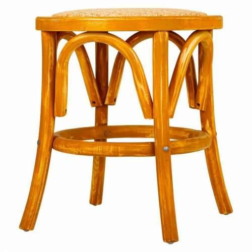 Tabure Alexandra House Living Smeđa Drvo Ratan 40 x 45 x 40 cm Cijena