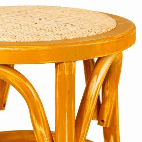 Tabure Alexandra House Living Smeđa Drvo Ratan 40 x 45 x 40 cm Cijena