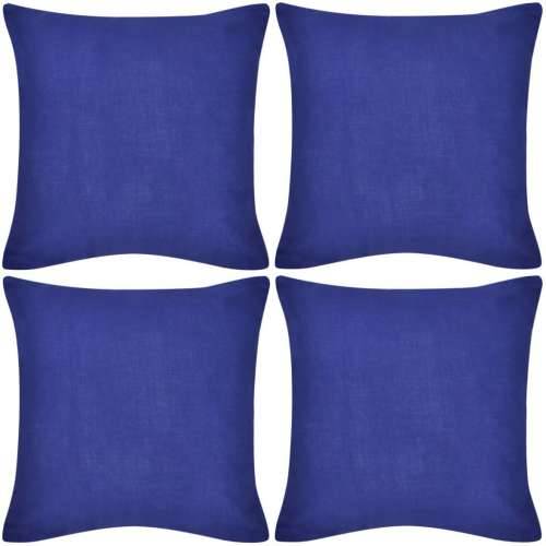 130919 4 Blue Cushion Covers Cotton 40 x 40 cm Cijena