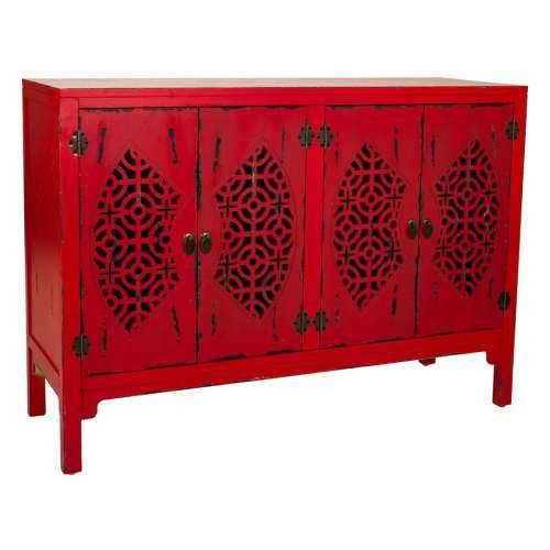 Ormarić za hodnik Alexandra House Living Crvena Jelovina Drvo MDF 40 x 86 x 120 cm Cijena
