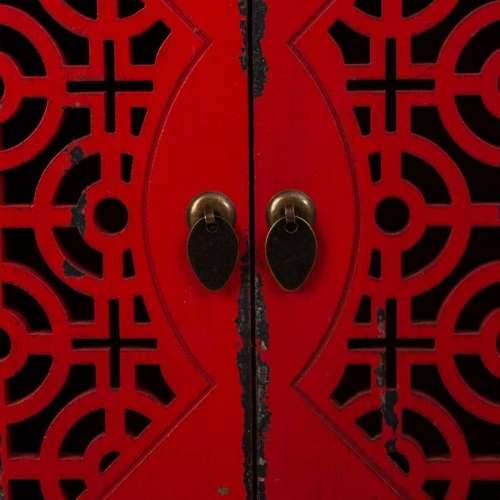 Ormarić za hodnik Alexandra House Living Crvena Jelovina Drvo MDF 40 x 86 x 120 cm Cijena