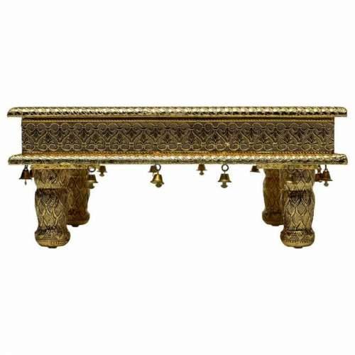 Pomoćni stolić Alexandra House Living zlatan Aluminij Drvo MDF 38 x 12 x 38 cm Cijena