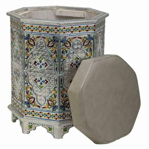 Tabure Alexandra House Living Plava Aluminij Drvo MDF 11 x 42 x 38 cm Cijena
