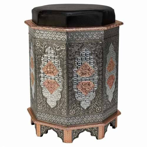 Tabure Alexandra House Living Plava Aluminij Drvo MDF 11 x 42 x 38 cm Cijena
