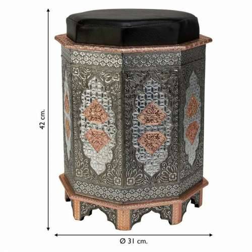 Tabure Alexandra House Living Plava Aluminij Drvo MDF 11 x 42 x 38 cm Cijena