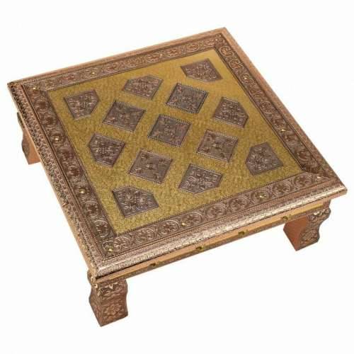 Pomoćni stolić Alexandra House Living Bakar Aluminij Drvo MDF 38 x 14 x 38 cm Cijena