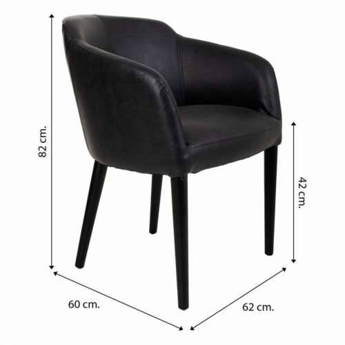 Fotelja Alexandra House Living Crna 60 x 82 x 62 cm Cijena