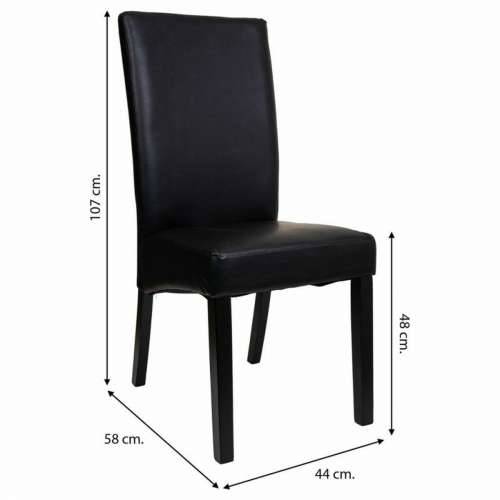 Blagavaonska stolica Alexandra House Living Crna 48 x 102 x 49 cm Cijena
