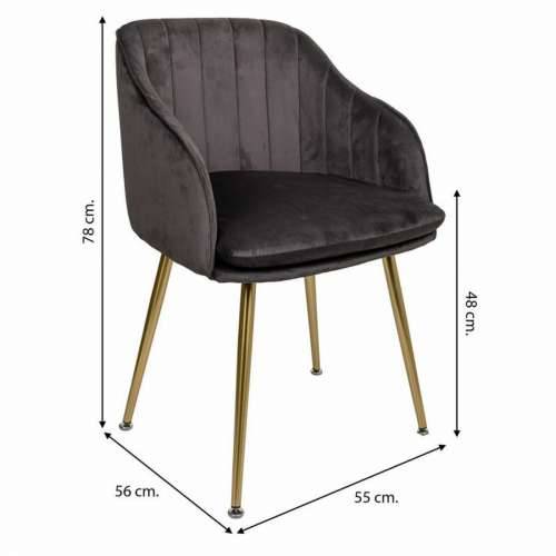 Blagavaonska stolica Alexandra House Living Siva 56 x 78 x 55 cm Cijena