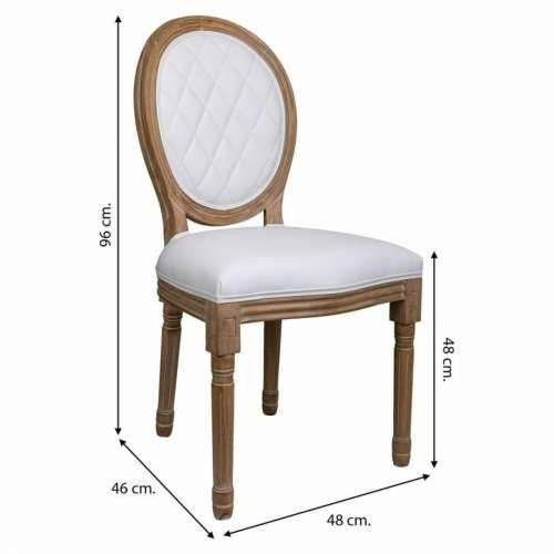 Blagavaonska stolica Alexandra House Living Bijela 46 x 96 x 48 cm Cijena