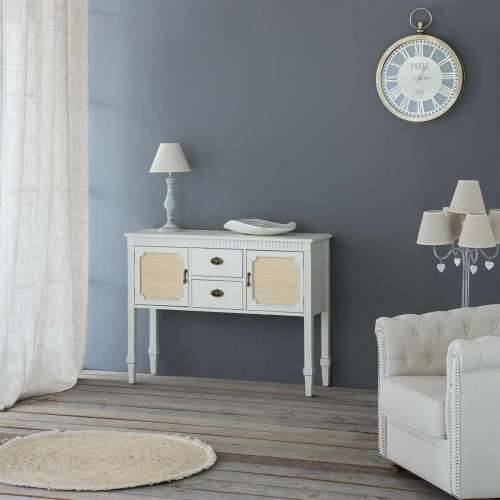 Ormarić za hodnik Alexandra House Living Bijela Ratan Jelovina 36 x 82 x 108 cm Cijena