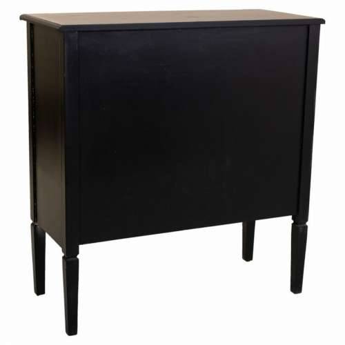 Komoda Alexandra House Living Crna Ratan Jelovina Drvo MDF 38 x 90 x 85 cm Cijena