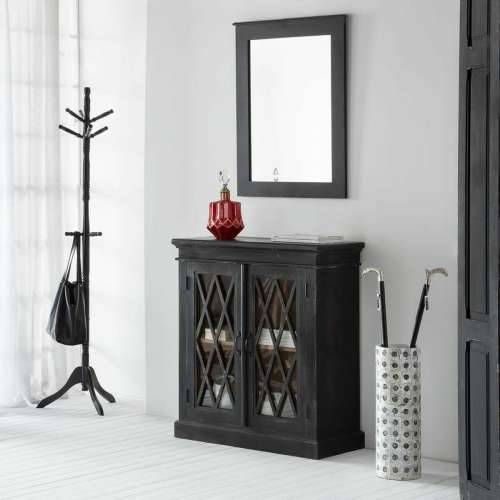 Zidno ogledalo Alexandra House Living Crna 3 x 90 x 70 cm Pravokutno Cijena