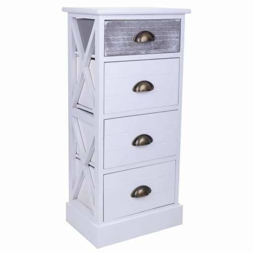 Ormarić s ladicama Alexandra House Living Bijela Paulovnija Drvo MDF 25 x 76 x 35 cm Cijena