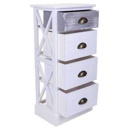 Ormarić s ladicama Alexandra House Living Bijela Paulovnija Drvo MDF 25 x 76 x 35 cm Cijena