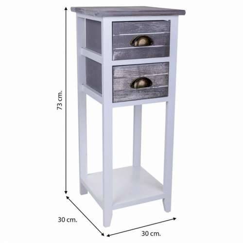 Noćni ormarić Alexandra House Living Bijela 30 x 73 x 30 cm Cijena