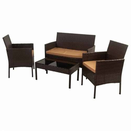 Set Stol i 2 Stolice Alexandra House Living Smeđa 4 Dijelovi Cijena