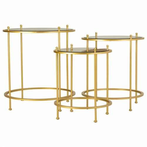 Set od tri stolice Alexandra House Living Zlato 53 x 60 x 53 cm Cijena