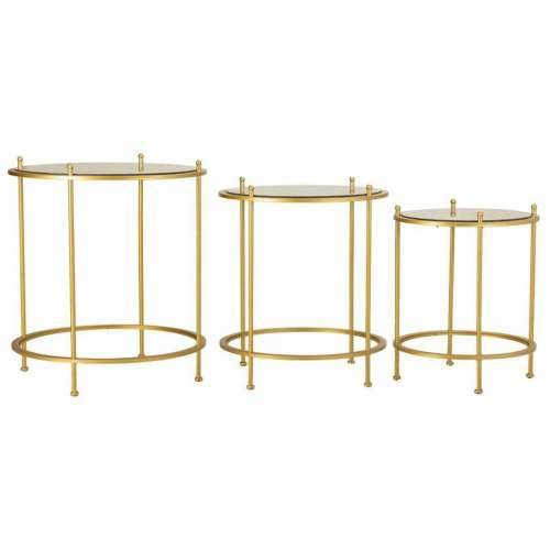 Set od tri stolice Alexandra House Living Zlato 53 x 60 x 53 cm Cijena