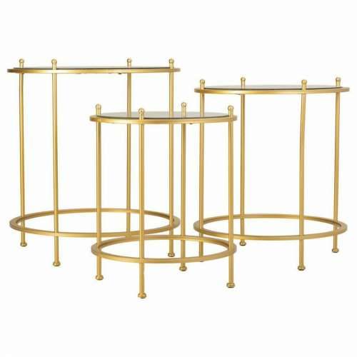 Set od tri stolice Alexandra House Living Zlato 53 x 60 x 53 cm Cijena