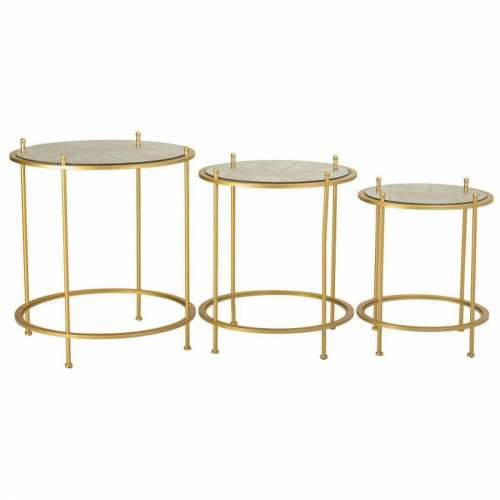 Set od tri stolice Alexandra House Living Zlato 53 x 60 x 53 cm Cijena