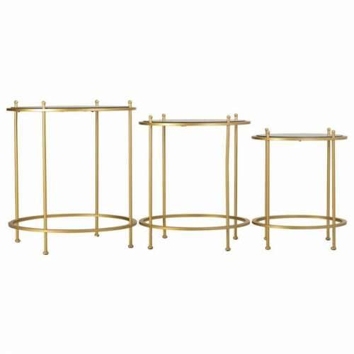 Set od tri stolice Alexandra House Living Zlato 53 x 60 x 53 cm Cijena