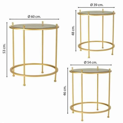 Set od tri stolice Alexandra House Living Zlato 53 x 60 x 53 cm Cijena