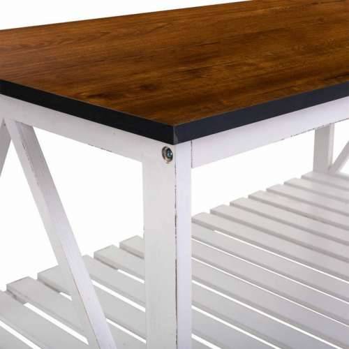 Stolić za dnevni boravak Alexandra House Living Bijela Paulovnija Drvo MDF 53 x 46 x 92 cm Cijena