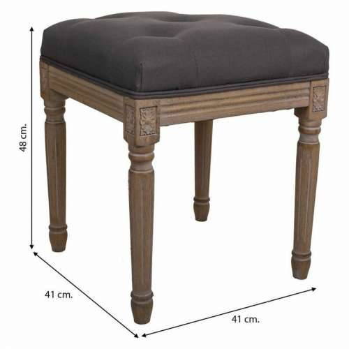 Stolac Alexandra House Living Siva Guma Drvo 41 x 48 x 41 cm Cijena
