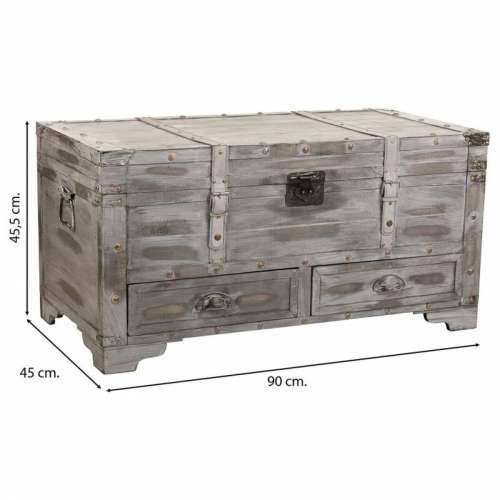 Škrinja Alexandra House Living Siva PVC Drvo Metal 45 x 45 x 90 cm Estilo vintage Cijena