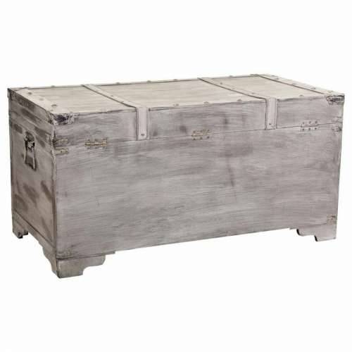 Škrinja Alexandra House Living Siva PVC Drvo Metal 45 x 45 x 90 cm Estilo vintage Cijena