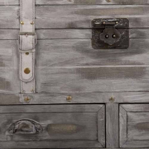 Škrinja Alexandra House Living Siva PVC Drvo Metal 45 x 45 x 90 cm Estilo vintage Cijena