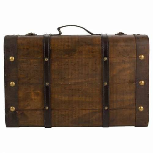 Dekorativni kofer Alexandra House Living Smeđa PVC Drvo Metal Vintage 30 x 16 x 45 cm 38 x 24 x 13,5 cm Ukrasni 2 Dijelovi Cijena