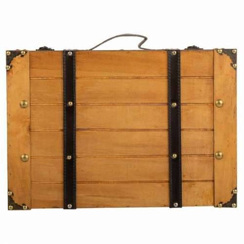 Dekorativni kofer Alexandra House Living Smeđa PVC Drvo Metal Vintage 31 x 17 x 45 cm 40 x 24 x 13,5 cm Ukrasni 2 Dijelovi Cijena